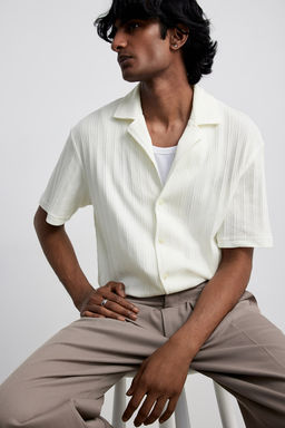 Camisa resort de punto Regular Fit - H&m фото 2