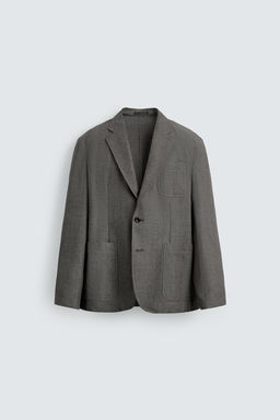 HERRINGBONE TEXTURED BLAZER - Zara фото 6