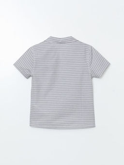 K?sa Kollu ?izgili Erkek ?ocuk G?mlek