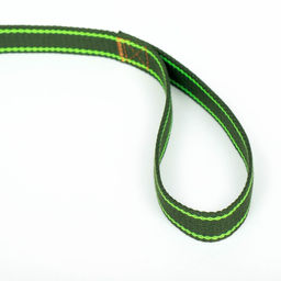 Поводок брезентовый, 2,7 м х 2,5 см, хаки/салатовый - Пижон фото 2