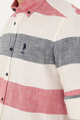 Мужская темно-синяя рубашка с длинным рукавом - U.s. polo assn фото 7