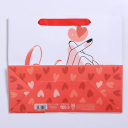 Пакет подарочный ламинированный, упаковка, «Люблю», ML 23×27×11.5 см