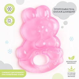 Прорезыватель охлаждающий для зубов с водой Крошка Я «Зайка», МИКС