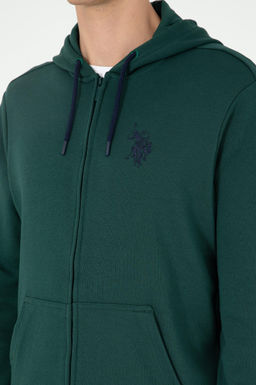 Мужской темно-зеленый свитшот - U.s. polo assn фото 7