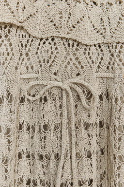 POINTELLE KNIT TOP WITH RUFFLE - Zara фото 7