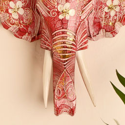 Сувенир «Голова слона», 28×26×10.5 см, дерево