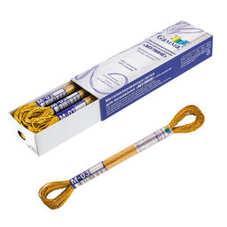 Нитки для вышивания Gamma мулине SM металлик 100% полиэстер 12 x 8 м