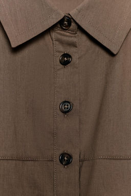 VESTIDO MIDI CAMISERO / Tabaco - Zara фото 7