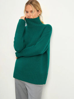 Свитер из шерсти мериноса B2799/smeraldo - Emka фото 7