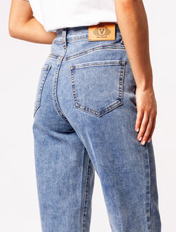 Джинсы mom-fit из эластичного денима - Vilatte фото 2