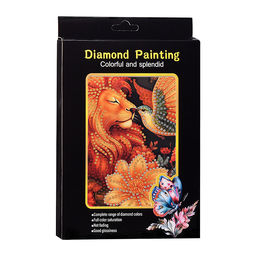 Мозаика алмазная "Царь зверей" 15*20см