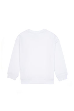 Erkek _ocuk Beyaz Basic Bisiklet Yaka Sweatshirt - U.s. polo assn фото 3