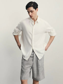 Шорты relax fit со льном / Zarina