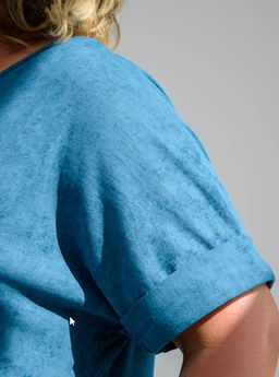 Платье Винтаж из хлопка бирюзовое - Оптима фото 5