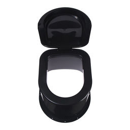 Туалет дачный, h=35 см, без дна, с отверстиями для крепления к полу, чёрный