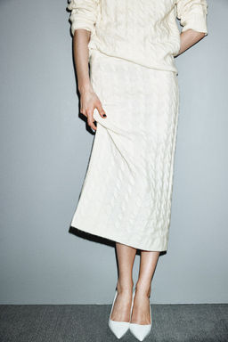 Cable-knit skirt - H&m фото 2