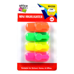 Текстовыделитель набор 4 штуки / MH2508 /уп 72/288/АКЦИЯ Текстовыделитель набор 4 штуки / MH2508 /уп 72/288/АКЦИЯ