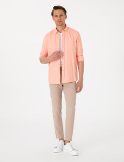 Mercan Oxford Slim Fit Kolay _t_lenebilir G_mlek - Pierre cardin фото 4