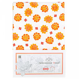 "Солнечная" Скатерть-дорожка на стол 50х145см, хлопок "Премиум" 186г/м2, "Домашняя мода" (Россия)