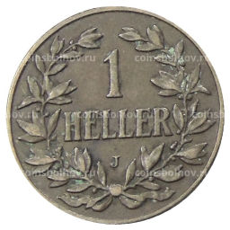 1 геллер 1910 года J Германская Восточная Африка