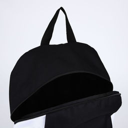 Рюкзак текстильный 46х30х10 см, вертикальный карман, цвет черно-белый - Nazamok фото 5