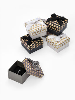Набор подарочных коробочек 6 шт.  под кольцо «Треугольники», 5×5, цвет МИКС (4346872)