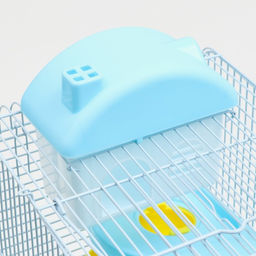 Клетка для мелких грызунов Пижон, с наполнением, 27 х 21 х 45 см, голубая  фото 4