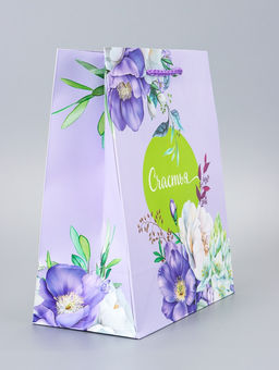 Цена за 2 шт. Пакет подарочный ламинированный Счастья. 18?22.3?10 см