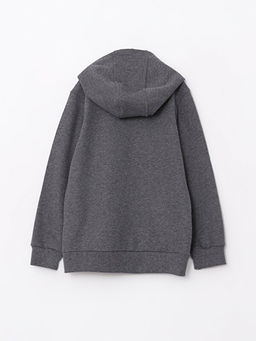 Kap??onlu Basic Uzun Kollu K?z ?ocuk Fermuarl? Sweatshirt - Waikiki фото 2