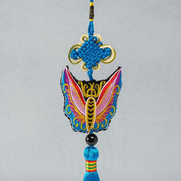 Подвеска текстиль Бабочка, голубая, 26.527 см - Simaland фото 3