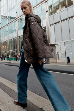 WATER REPELLENT HOODED PADDED JACKET - Zara фото 6