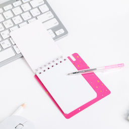 Цена за 2 шт. Подарочный набор 8 марта, блокнот А7, 32 листа, мини-ручка