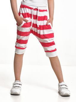 Бриджи в полосу UD 0164 красный