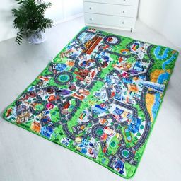 Игровой коврик-сумка для детей Дороги, размер 200х155x0,5 см, Крошка Я