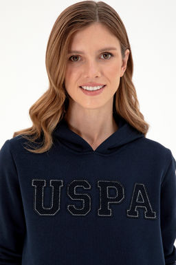 Женский темно-синий базовый свитшот Неожиданная скидка в корзине - U.s. polo assn фото 2