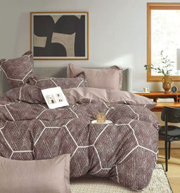 Постельное белье поплин люкс - Соты 1.5 сп. (нав.70х70)