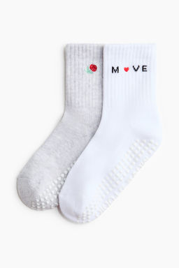 Pack de 2 calcetines de yoga antideslizantes