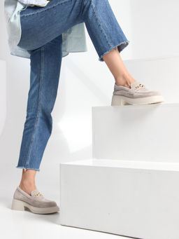 Лоферы туфли 173.1453be.Каменный замша