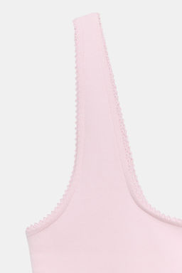 TOP RIB TIRANTES / Rosa pastel - Zara фото 4
