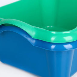 Таз квадратный, 10 л, 37×31×15.5 см, пластик, МИКС