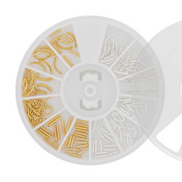 Nail Art Набор металлического декора для ногтей №11, микс  фото 2