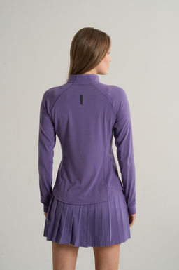Лонгслив half-zip Фиолетовый ANTA RUNNING LS Tee фото 6