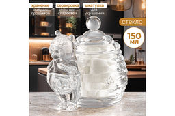 Горшочек д/меда 150 мл 12,5*8,5*10,5 см Медвежонок