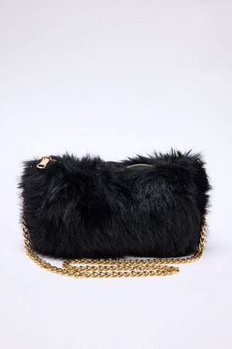 Siyah Zincir Ask?l? Suni Kurk Kad?n Omuz Canta TAKAW26OC00095 - Trendyolmilla фото 3