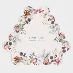 Цена за 5 шт. Коробка для кондитерских изделий новогодняя с пластиковой крышкой «С Новым годом», 18×18×4 см