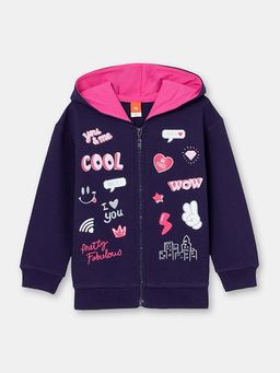 CRB wear/CSKG 63039-41-304 Толстовка для девочки, темно-синий/Ex.Cherubino