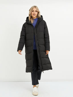 Пуховик женский черный стеганный - Glenfield фото 2