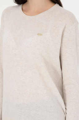 Женский базовый свитер из каменного меланжа Неожиданная скидка в корзине - U.s. polo assn фото 7