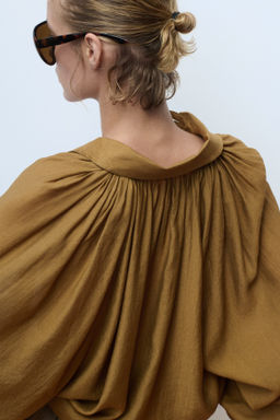 Camisa oversize con cordones de ajuste - H&m фото 6