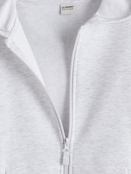 K?z ?ocuk Kap??onlu Fermuarl? Sweatshirt